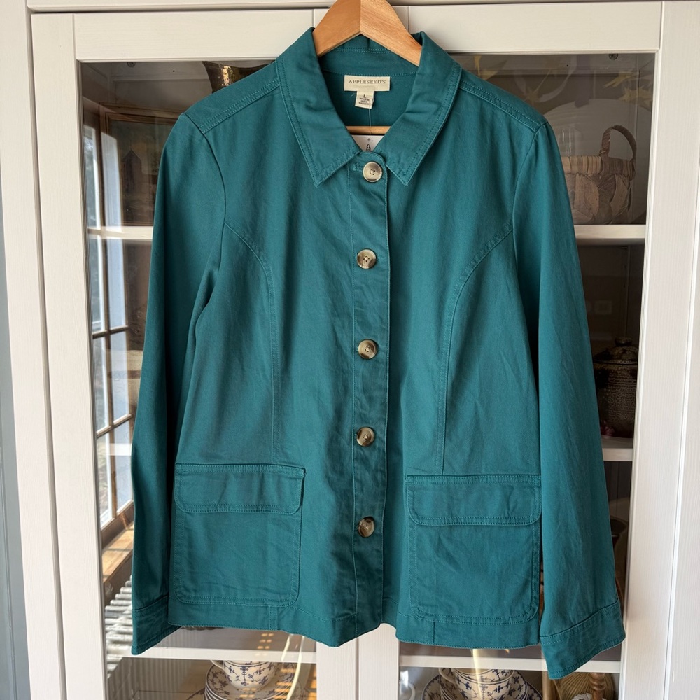 Vintage Teal Chore Jacket